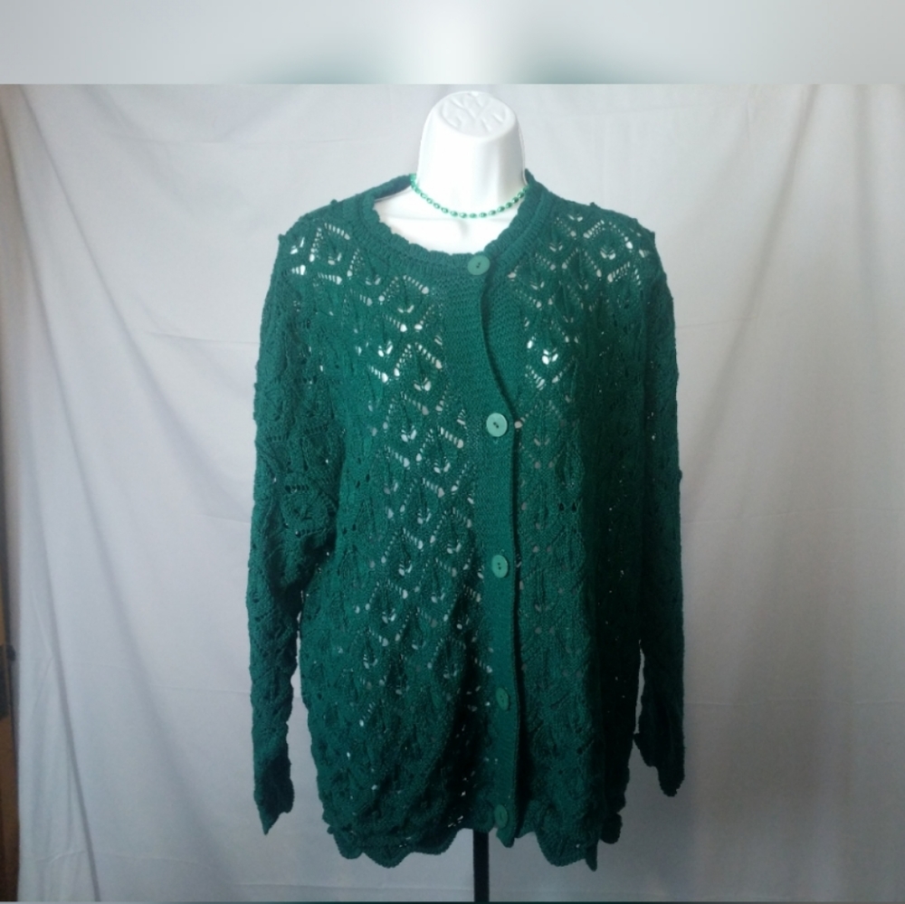 Button up knitted sweater